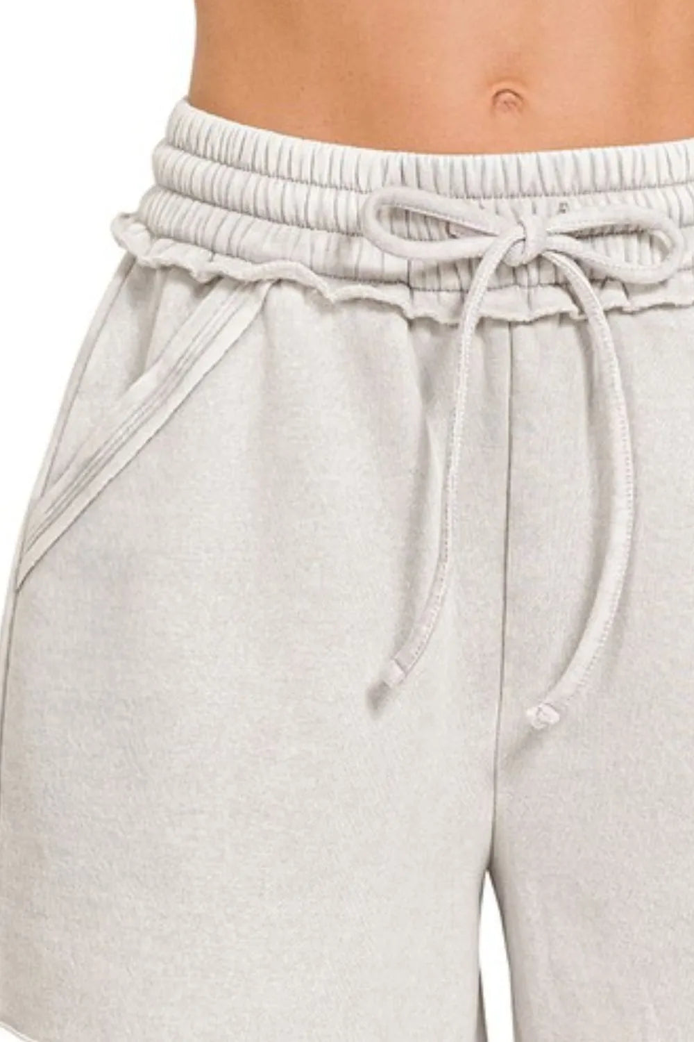 Zenana Acid Wash Fleece Drawstring Shorts With Pockets d8c0d8b4-a8d1-40ed-8a43-4db90afb79f2-Max-Origin