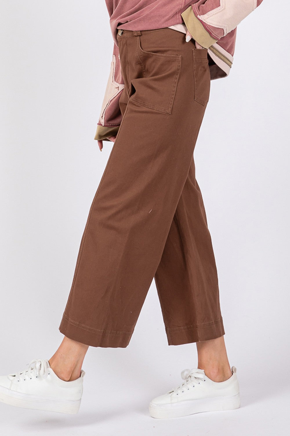 SAGE + FIG Wide Leg Cropped Pants SAGE + FIG Wide Leg Cropped Pants