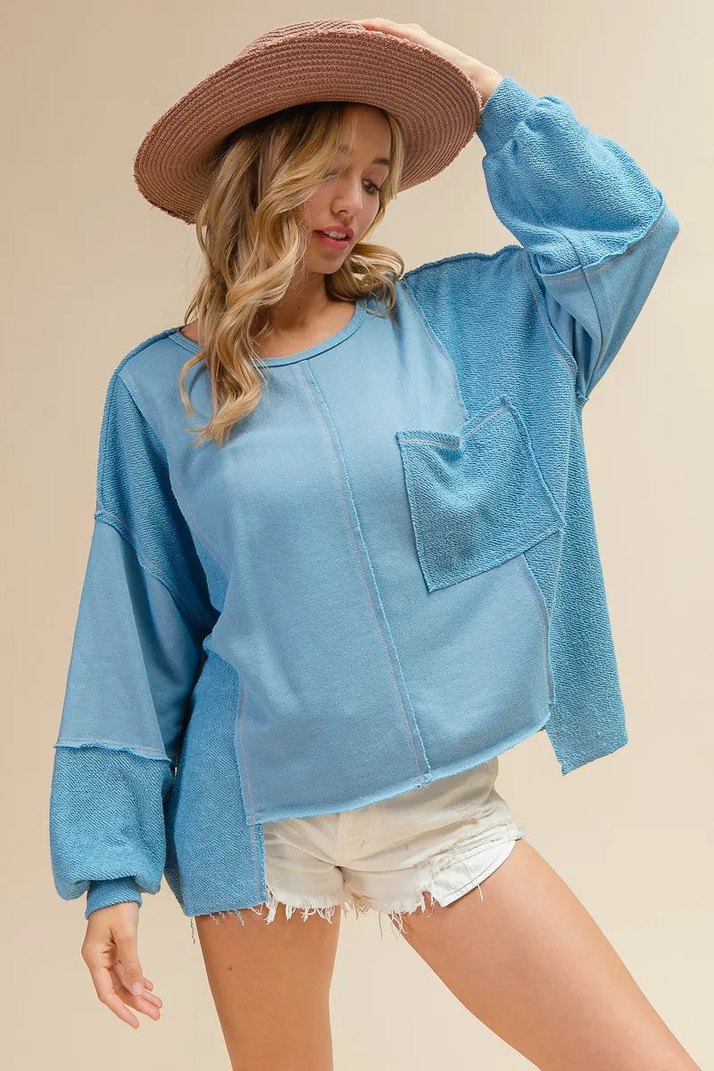 BiBi Oversized Pocket Front Sweatshirt d8f1677069a94922b69c2f80886be1a9-Max-Origin
