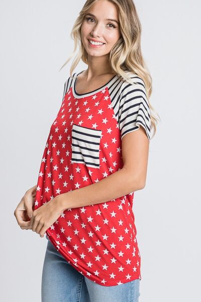 Heimish Full Size Star & Striped Round Neck Short Sleeve T-Shirt Plus Size d9589166-7575-4d30-af47-d9ae9986967f-Min