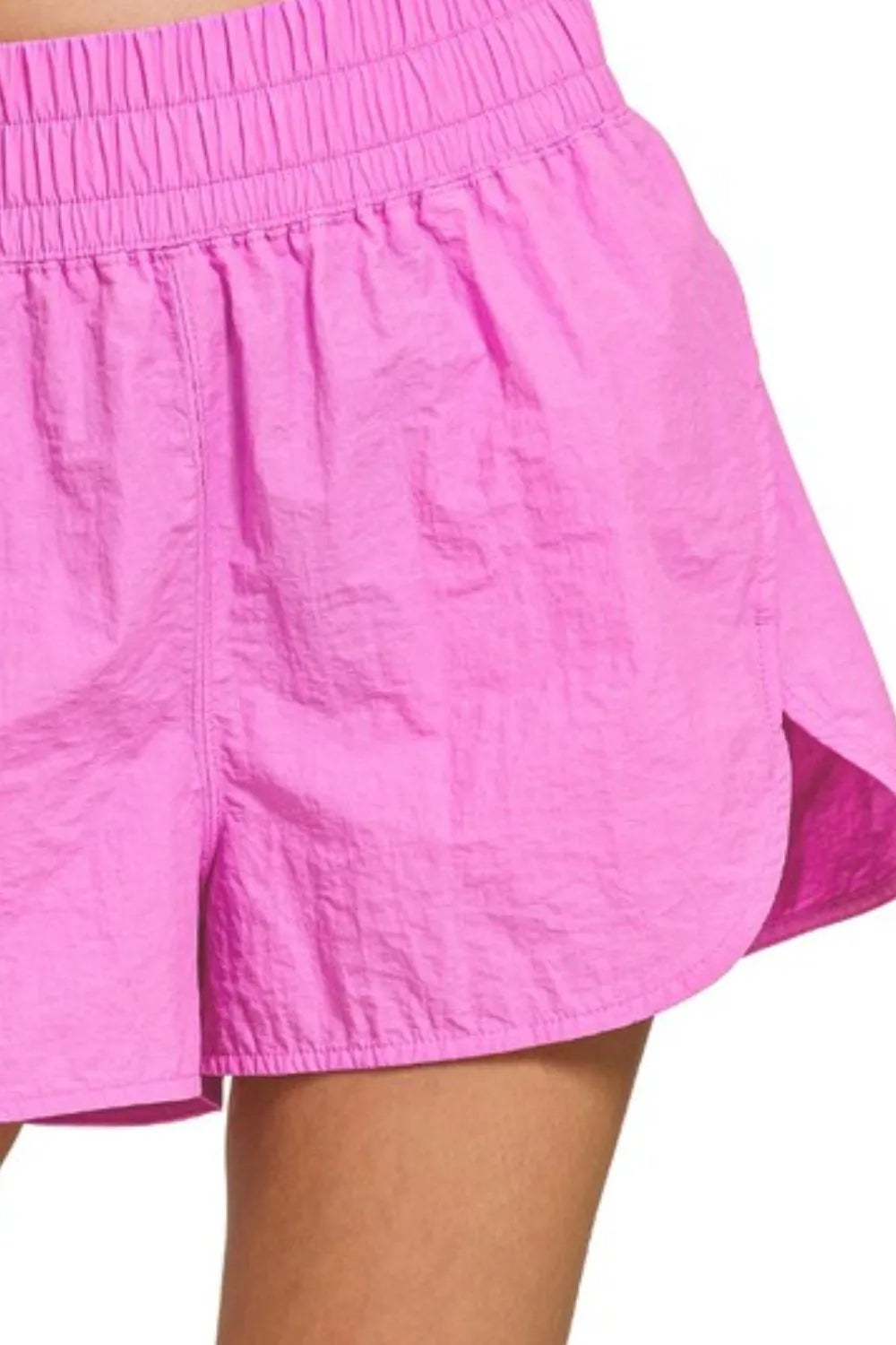 Zenana Windbreaker Smocked Waistband Running Shorts d96d7679-c2a4-4448-9fe2-4c3a6783424c-Max-Origin