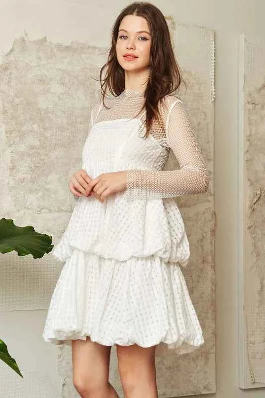 Davi & Dani Checker Print Side Pockets Textured Mini Dress Davi & Dani Checker Print Side Pockets Textured Mini Dress