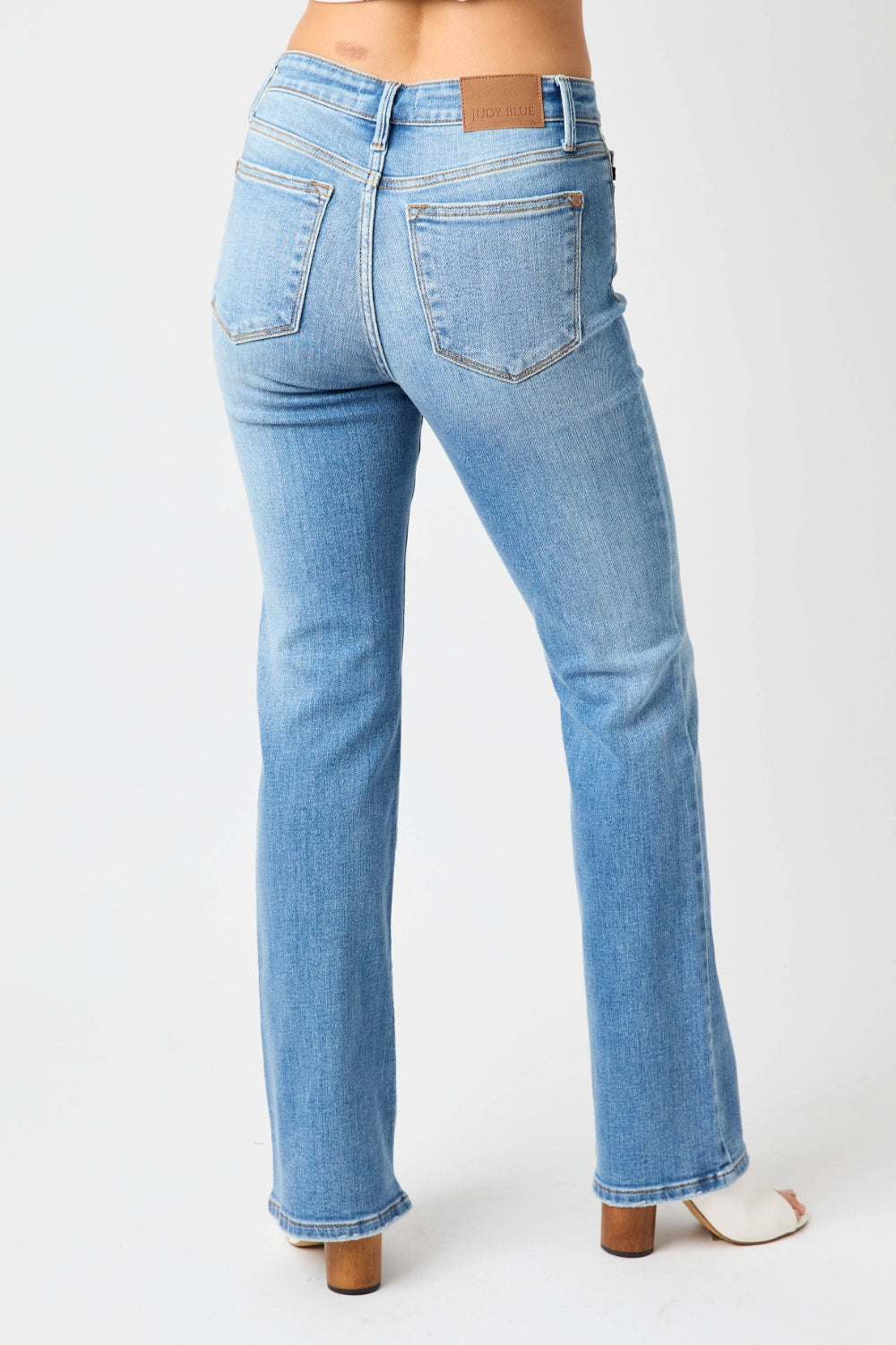 Judy Blue Full Size High Waist Straight Jeans Judy Blue Full Size High Waist Straight Jeans - TopFashionHQ