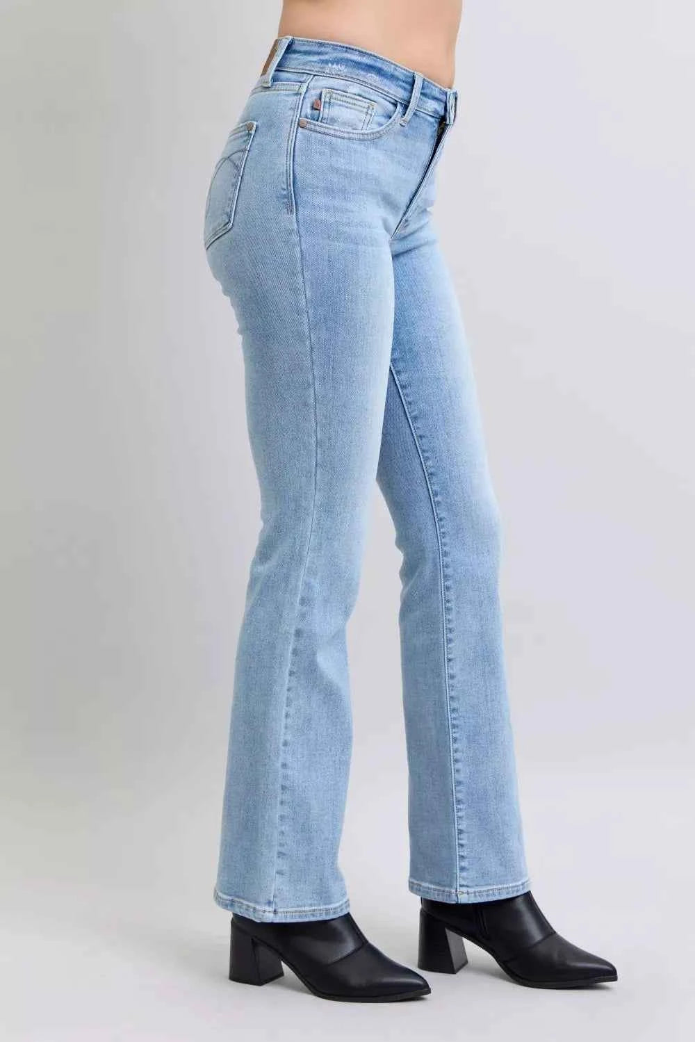 Judy Blue Mid Rise Thermal Bootcut Jeans Judy Blue Mid Rise Thermal Bootcut Jeans