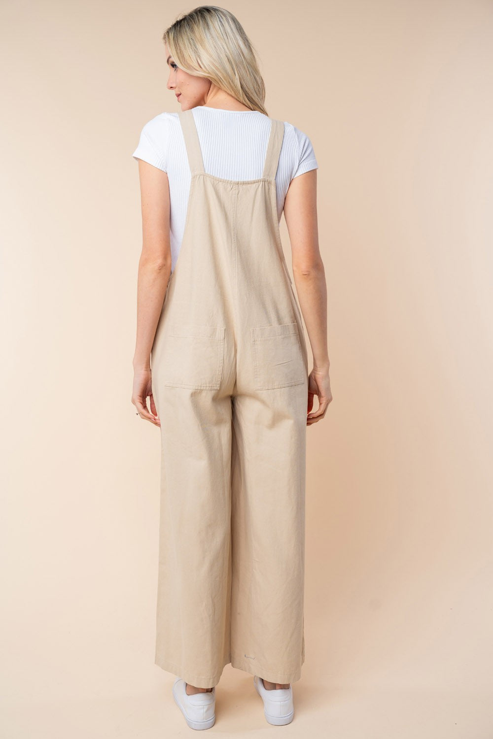 White Birch Sleeveless Wide Leg Jumpsuit White Birch Sleeveless Wide Leg Jumpsuit - TopFashionHQ