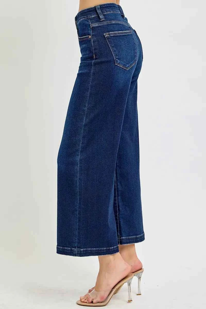 RISEN High Rise Crop Wide Jeans RISEN High Rise Crop Wide Jeans