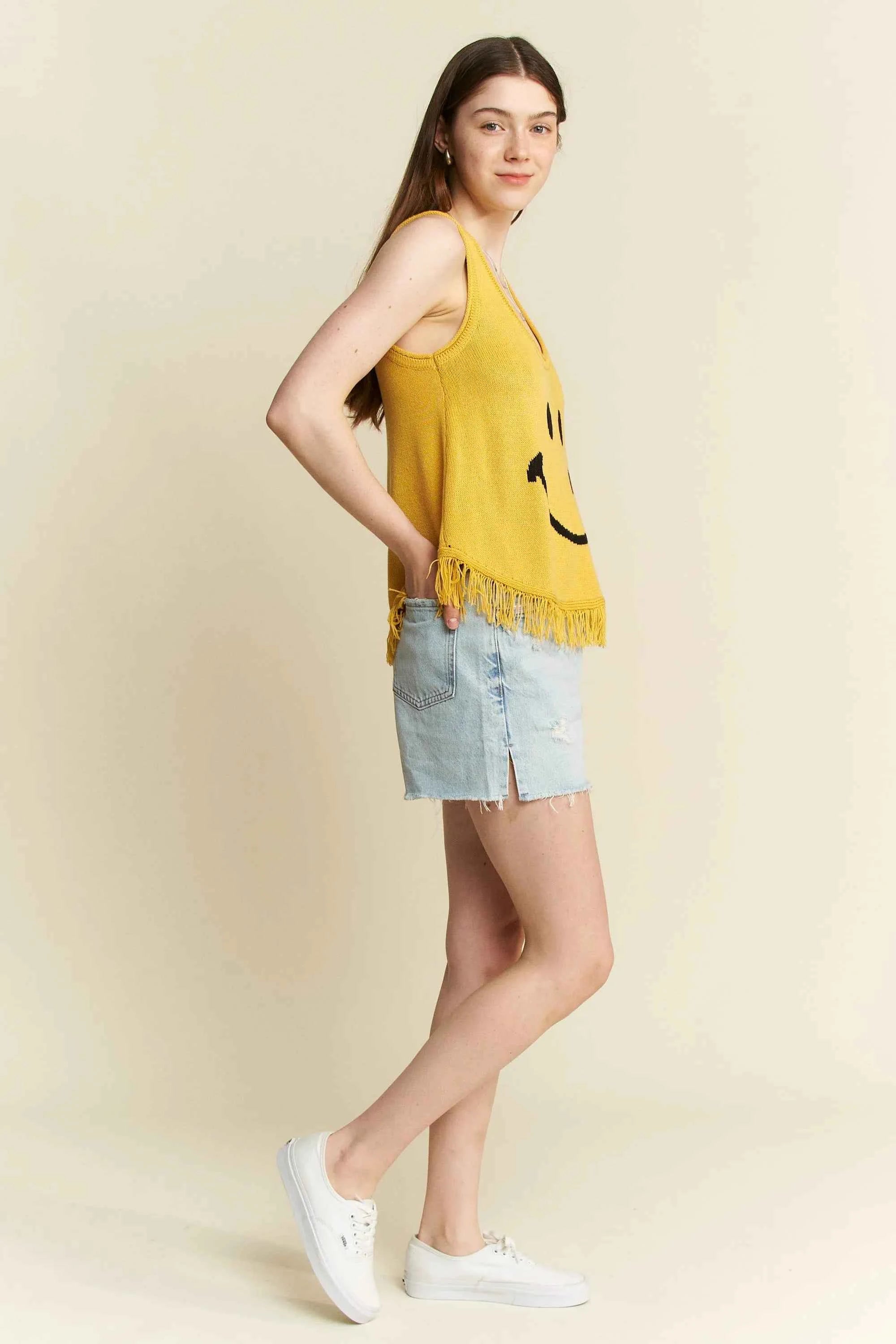 Jade By Jane Smiley Fringe Tank Top Jade By Jane Smiley Fringe Tank Top