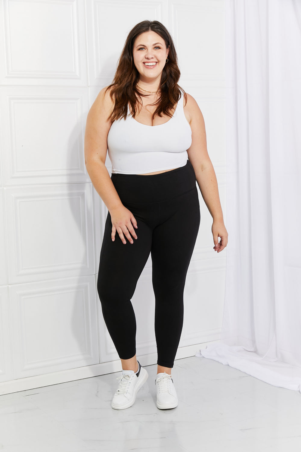 Leggings Depot Full Size Strengthen and Lengthen Reflective Dot Active Leggings Leggings Depot Full Size Strengthen and Lengthen Reflective Dot Active Leggings - TopFashionHQ