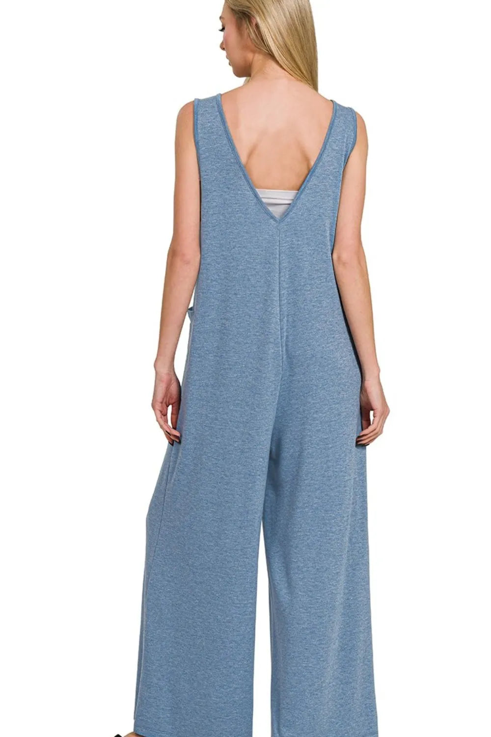 Zenana French Terry Deep V Neck Jumpsuits de85f646-ac95-4873-b6f9-ddf99ec42134-Max-Origin