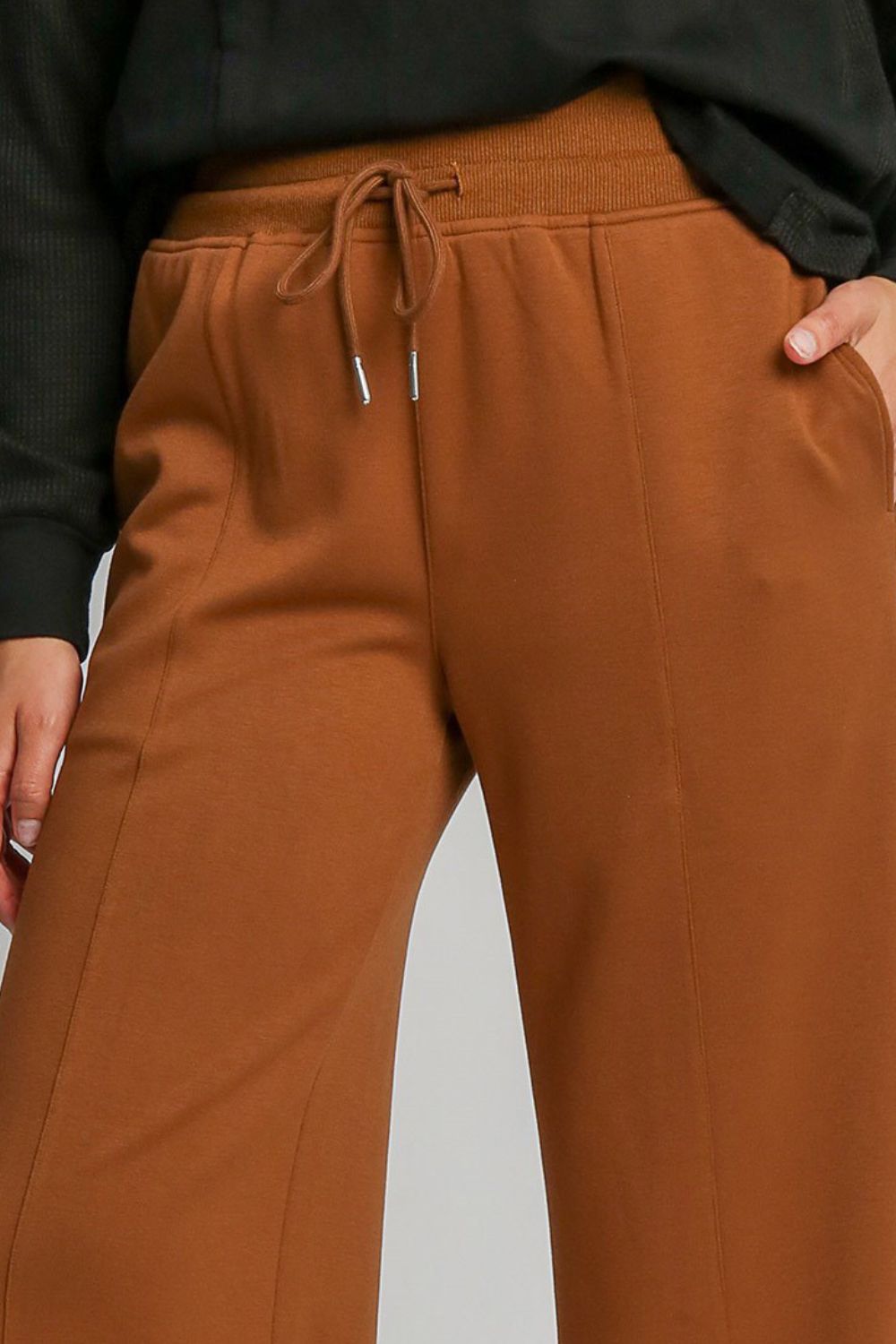 Umgee Drawstring Wide Leg Pants with Pockets Umgee Drawstring Wide Leg Pants with Pockets - TopFashionHQ