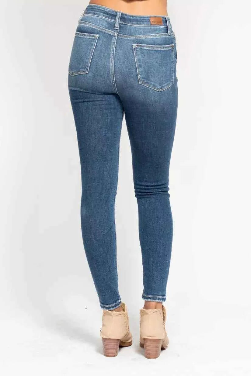 Judy Blue Full Size High Rise Button Fly Skinny Jeans Plus Size Judy Blue Full Size High Rise Button Fly Skinny Jeans Plus Size