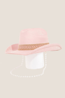 Fame Ornate Band Cowboy Hat - TopFashionHQ