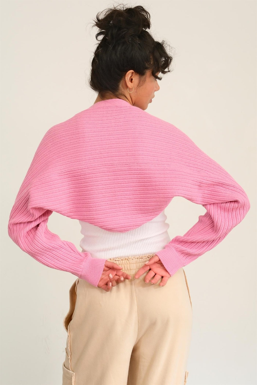 HYFVE Ribbed Knit Bolero Cardigan HYFVE Ribbed Knit Bolero Cardigan - TopFashionHQ