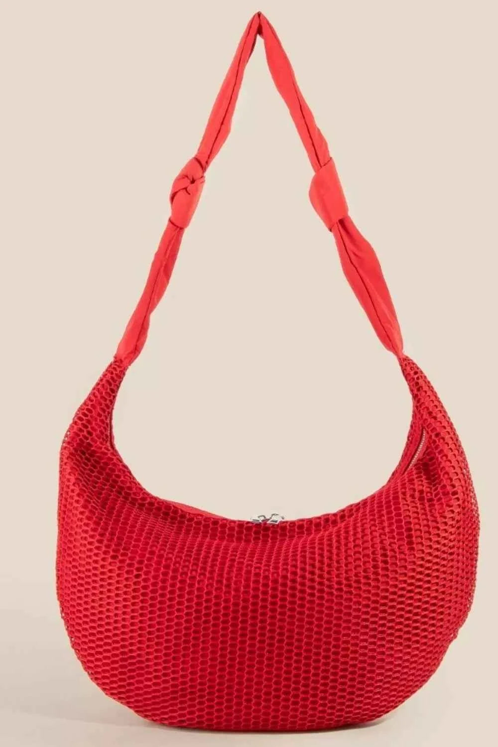 Fame Textured Mesh Knot Shoulder Bag Fame Textured Mesh Knot Shoulder Bag