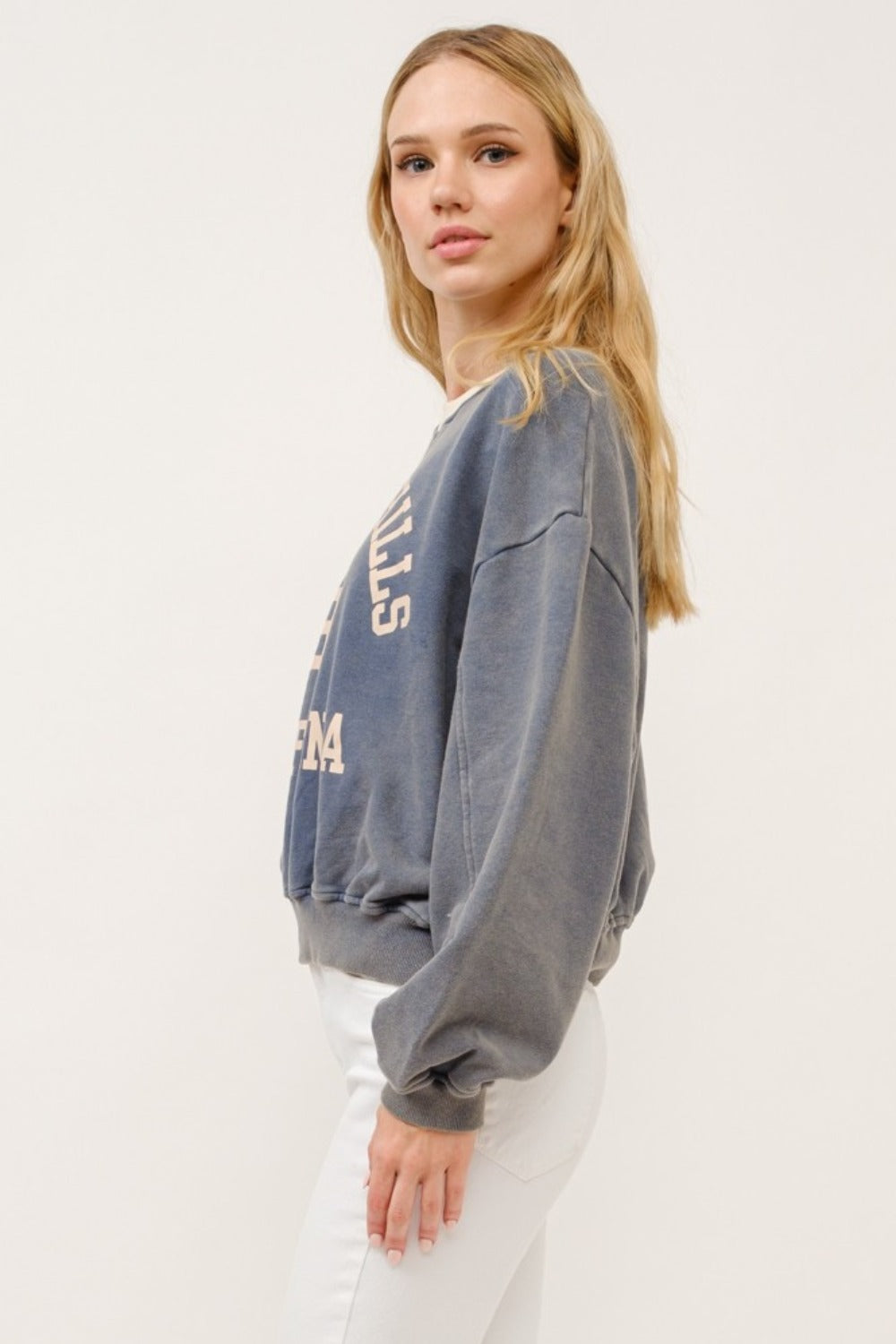 And The Why BEVERLY HILLS 92 CALIFORNIA Contrast Crop Sweatshirt And The Why BEVERLY HILLS 92 CALIFORNIA Contrast Crop Sweatshirt