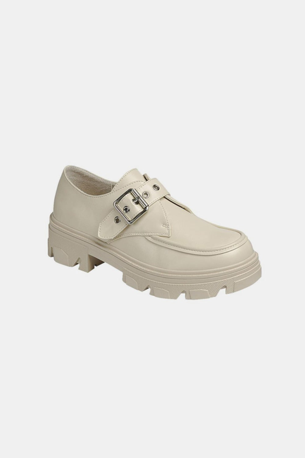Forever Link Buckled Platform Lug Sole Loafers Forever Link Buckled Platform Lug Sole Loafers