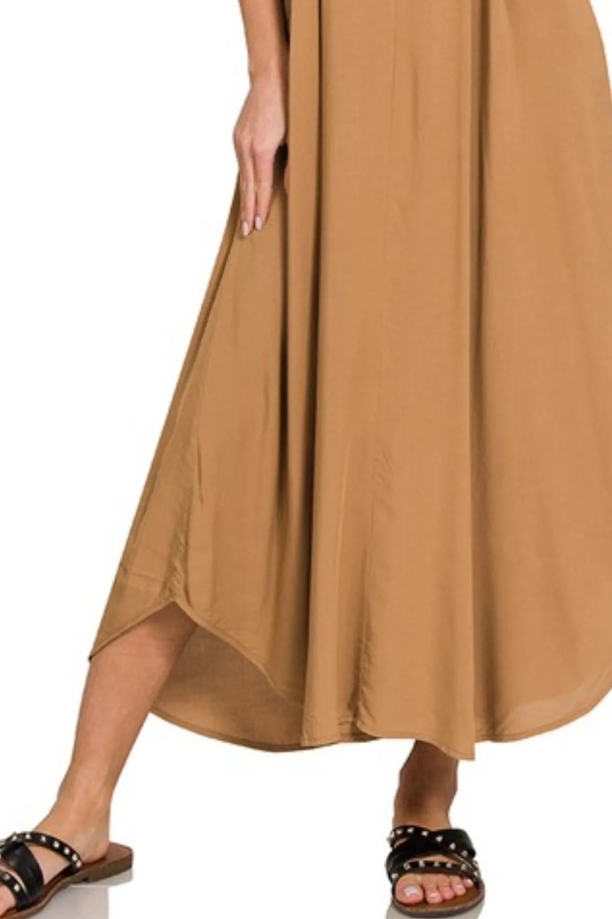 Zenana Woven Arc Hem Cami Dress With Flowy Pockets eacdbf1b-e1b5-43d5-9eb3-2dbea49c25ee-Max-Origin