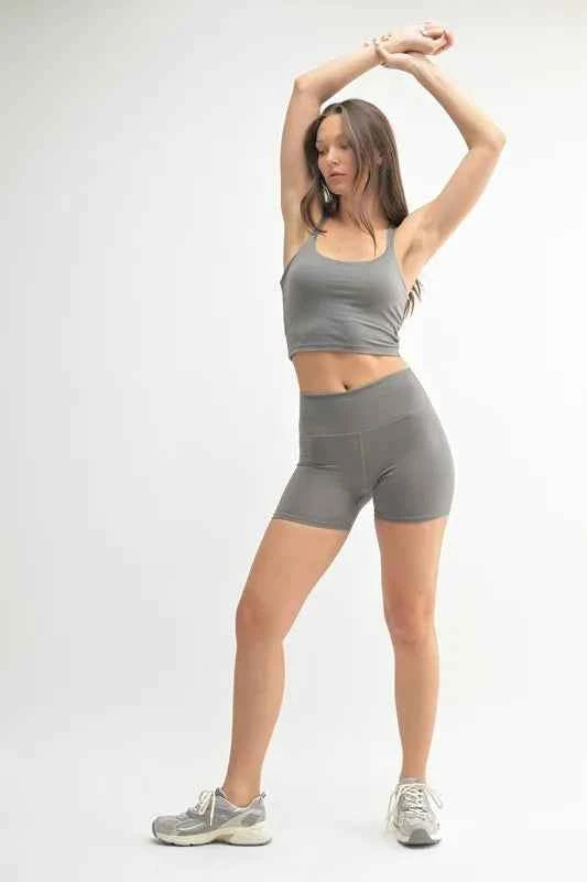 MONO B Venice Cloud Light Crisscross Sports Bra MONO B Venice Cloud Light Crisscross Sports Bra