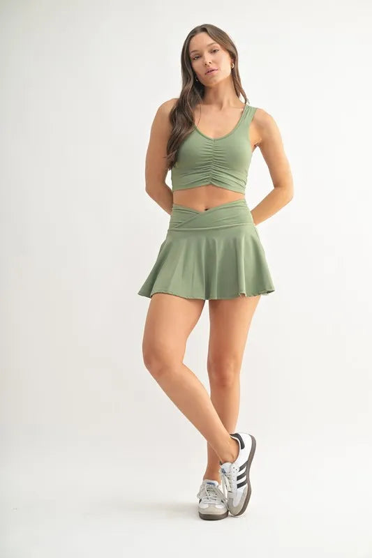 MONO B Ruched Front Active Tank eb54abe1d9d44e55bd36744f665180c3-Max-Origin