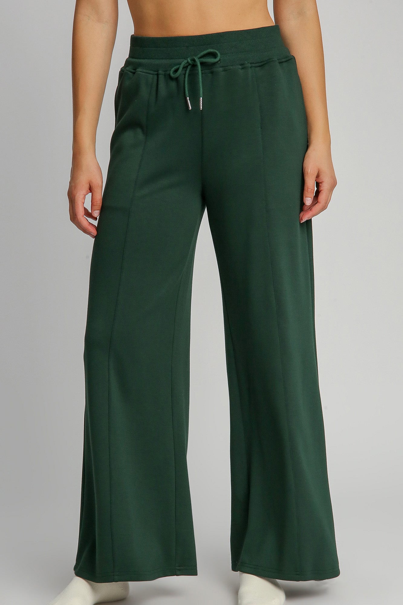 Umgee Full Size Drawstring Wide Leg Pants with Pockets Umgee Full Size Drawstring Wide Leg Pants with Pockets - TopFashionHQ