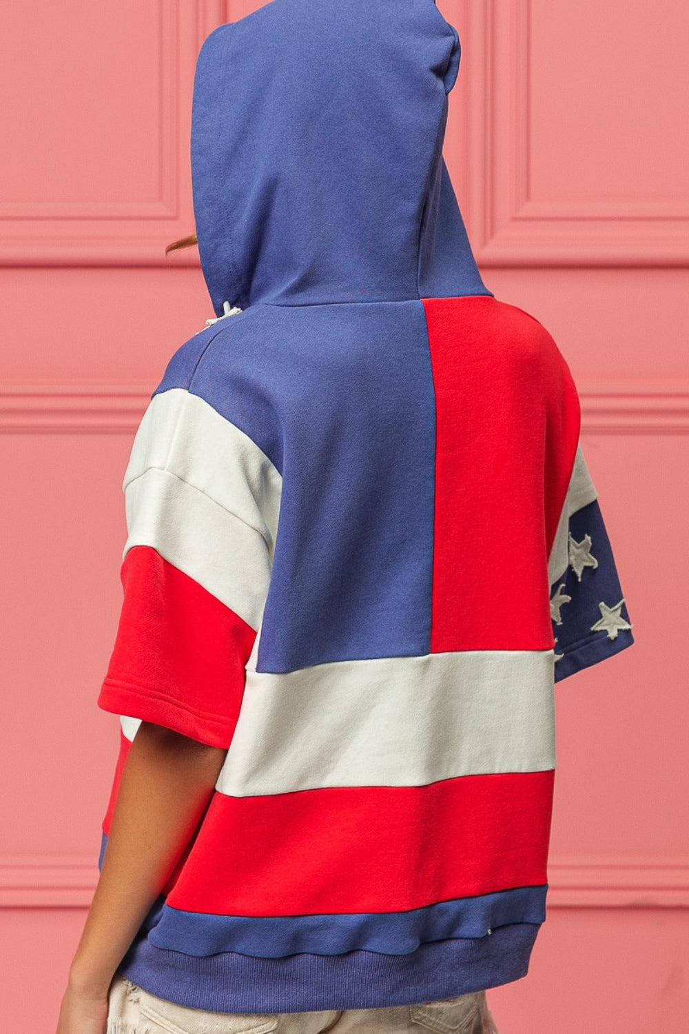 BiBi American Flag Theme Hoodie BiBi American Flag Theme Hoodie - TopFashionHQ