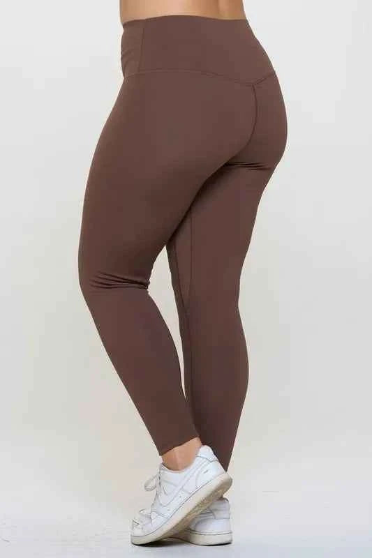 Yelete Full Size Fleece Lined High Waisted Leggings Yelete Full Size Fleece Lined High Waisted Leggings