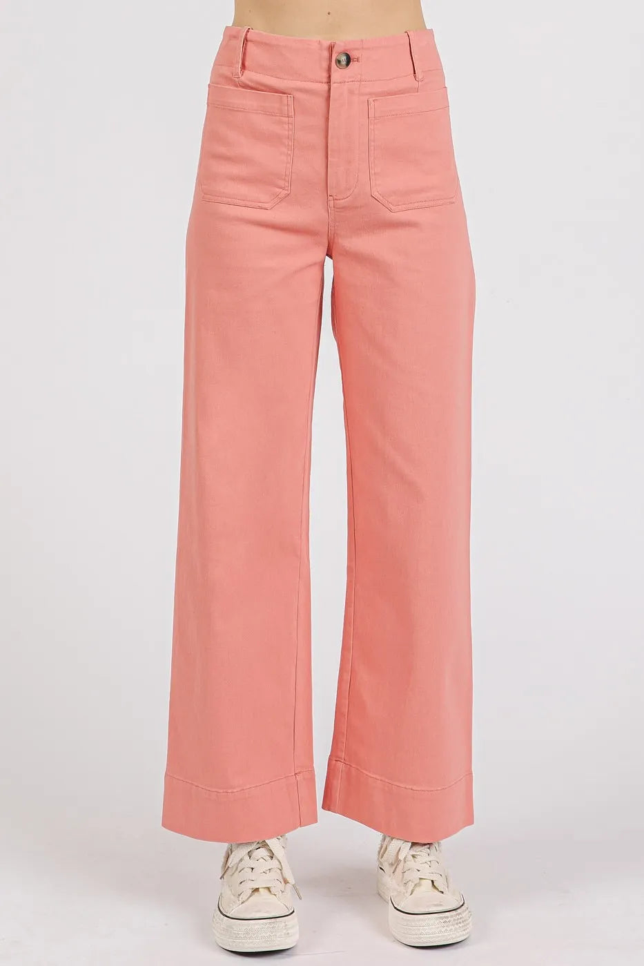 Mittoshop Twill Patch Pocket High Rise Wide Leg Pants ee48c3dba71042178fceba486f697603-Max-Origin