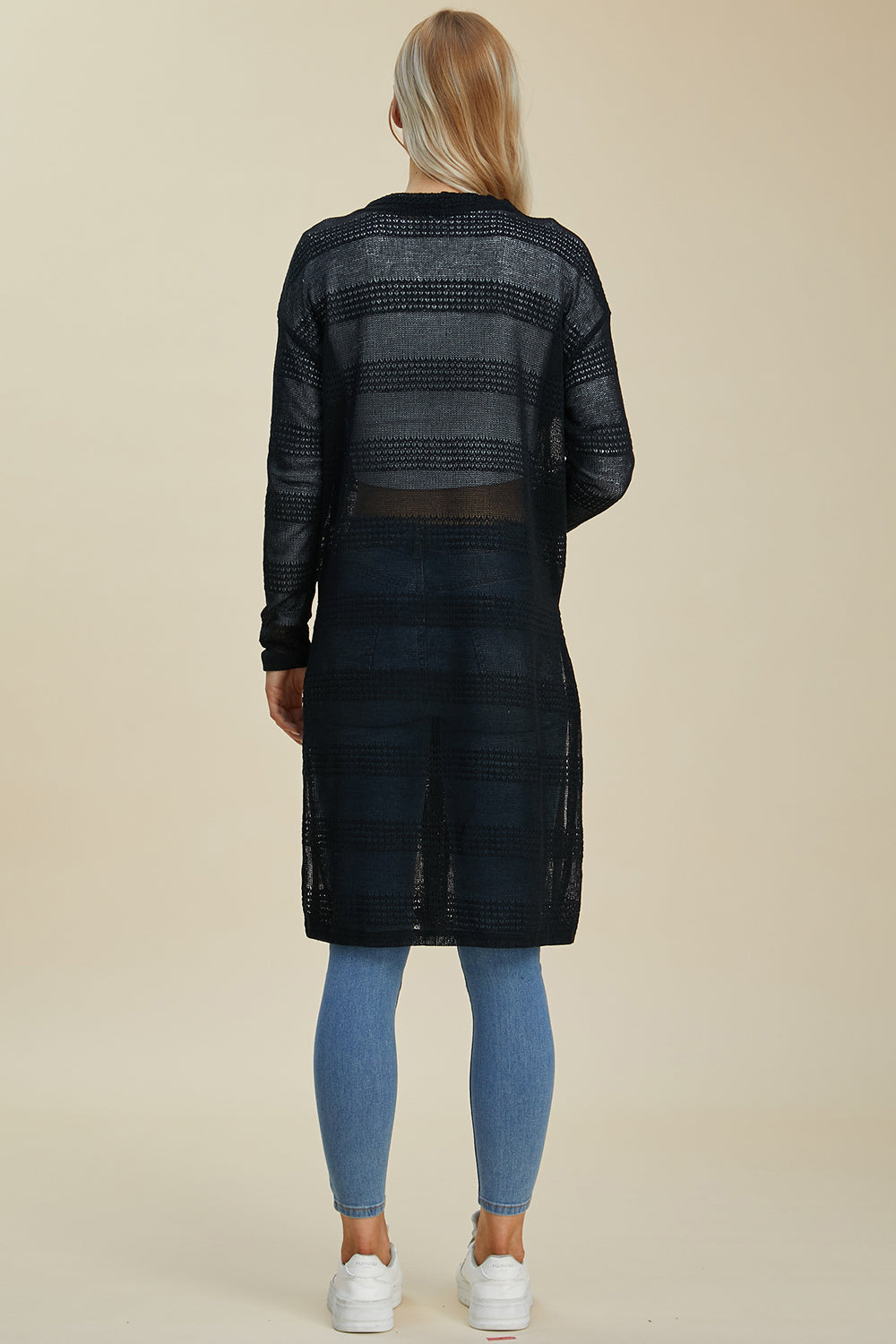Double Take Full Size Open Front Longline Cardigan Double Take Full Size Open Front Longline Cardigan