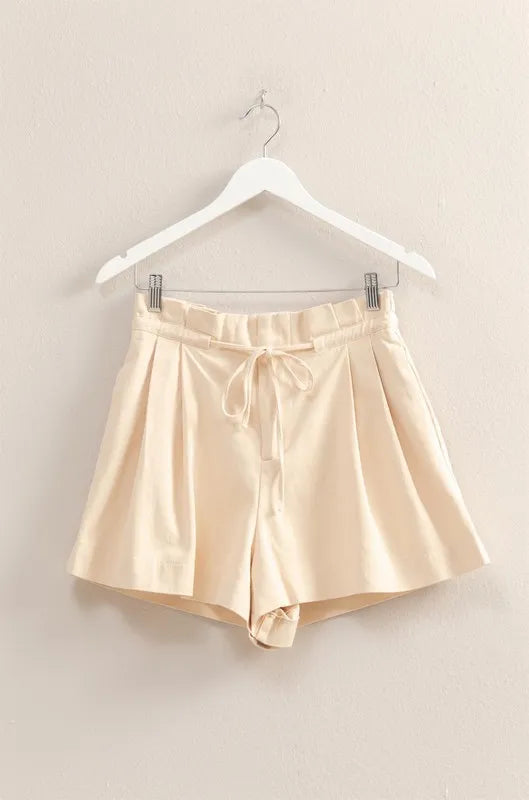 HYFVE High-Waisted Washed Twill Paperbag Shorts ef5d0faa928b4140a781b40dd1111265-Max-Origin