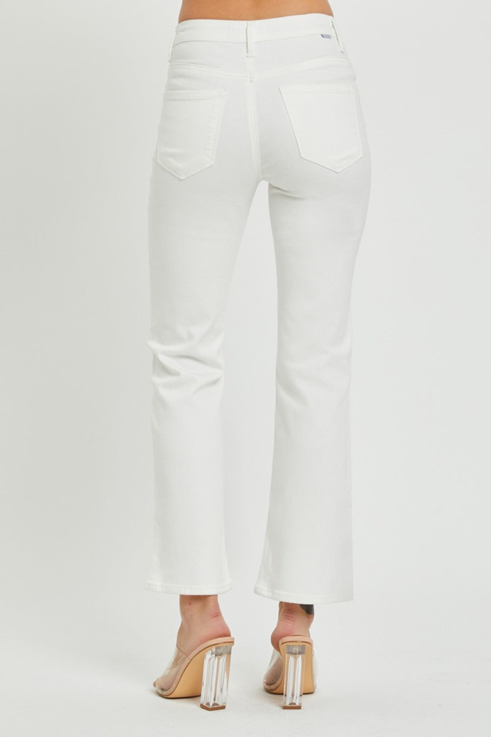 RISEN Full Size Mid Rise Jeans with Pockets RISEN Full Size Mid Rise Jeans with Pockets - TopFashionHQ