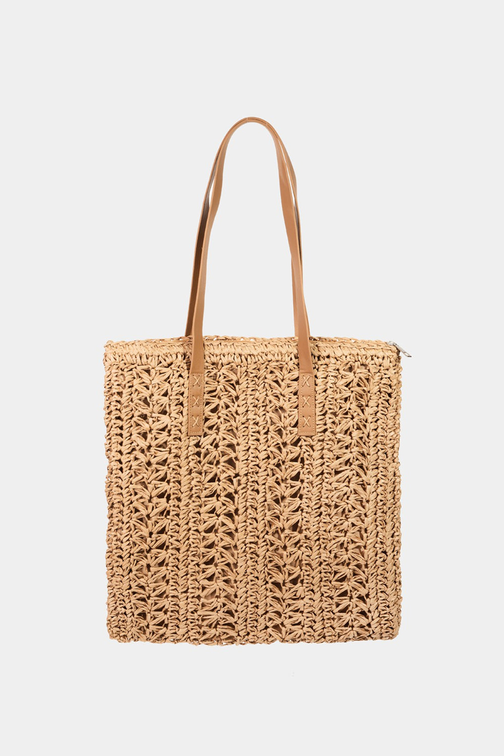Fame Straw Braided Tote Bag Fame Straw Braided Tote Bag - TopFashionHQ