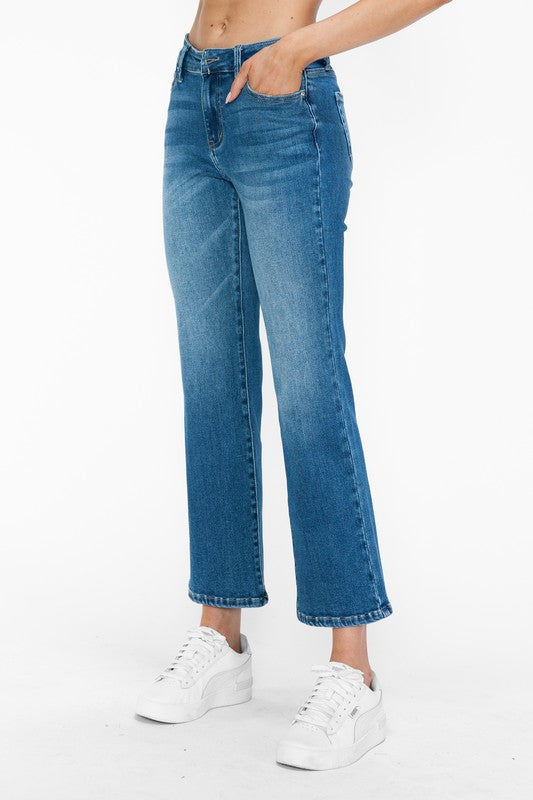 bytos Full Size Cat's Whiskers Mid Rise Ankle Jeans bytos Full Size Cat's Whiskers Mid Rise Ankle Jeans