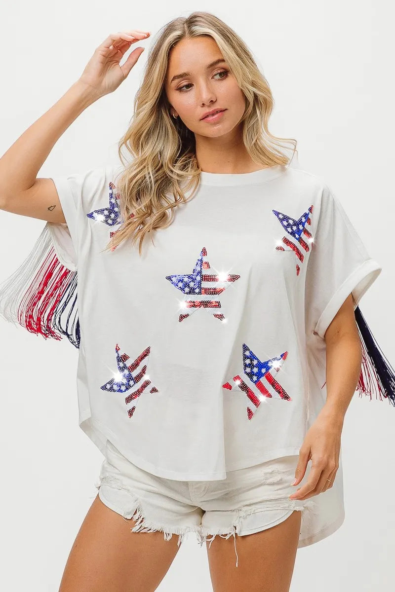 BiBi American Flag Sequin Star Fringe Top f2d47cc62ec54231882e416f5a349361-Max-Origin