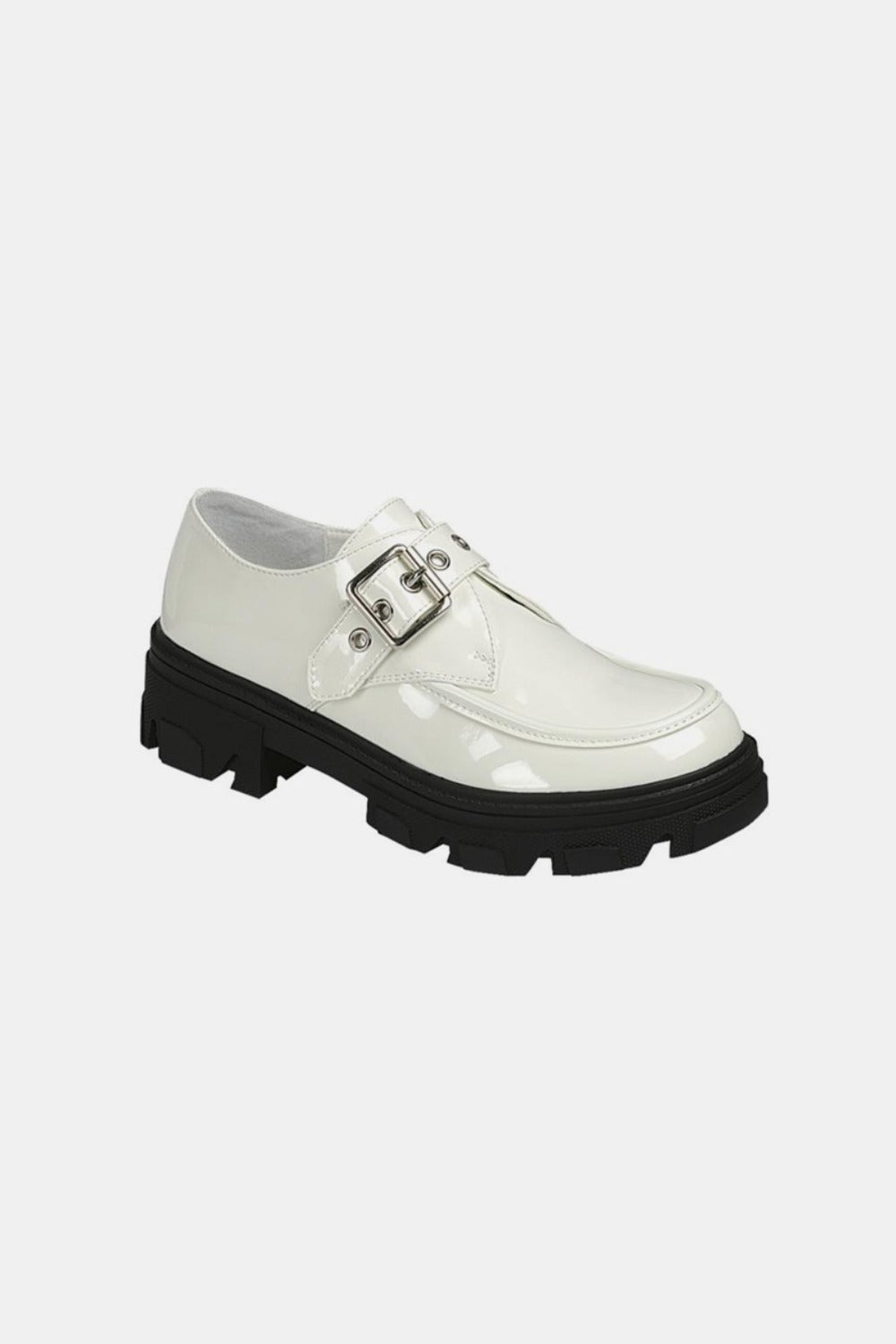 Forever Link Buckled Platform Lug Sole Loafers Forever Link Buckled Platform Lug Sole Loafers