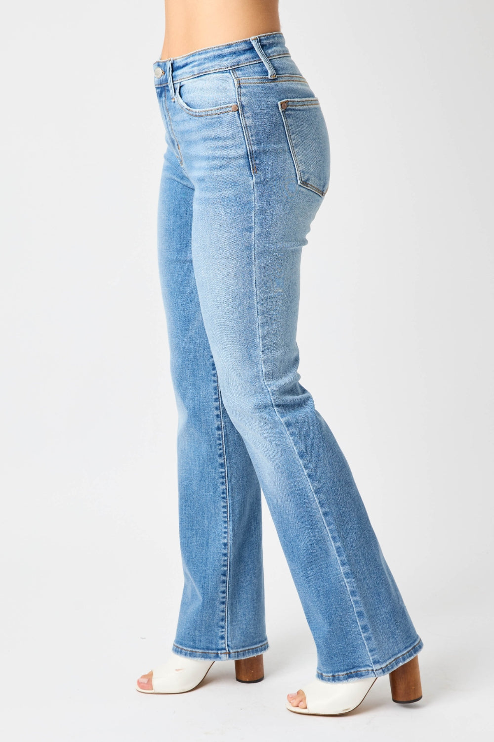 Judy Blue Full Size High Waist Straight Jeans Judy Blue Full Size High Waist Straight Jeans - TopFashionHQ