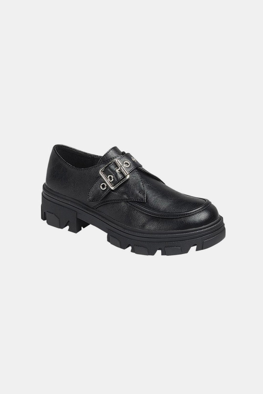 Forever Link Buckled Platform Lug Sole Loafers Forever Link Buckled Platform Lug Sole Loafers
