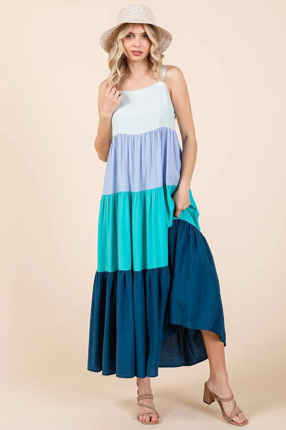 Mittoshop Color Block Tiered Pull-On Maxi Dress f5f73c54234d41feb8c854df8181907c-Max-Origin