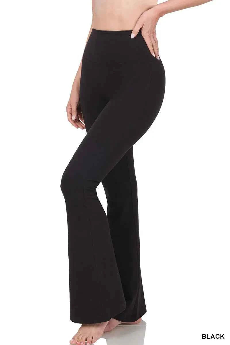 Zenana Wide Waistband Yoga Flare Pants Zenana Wide Waistband Yoga Flare Pants