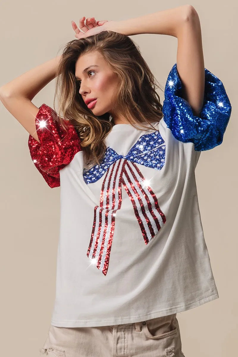 BiBi Sequin American Flag Bow Top f9963b67cda34d90979956b70768dec8-Max-Origin