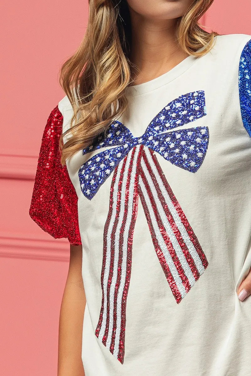 BiBi Sequin American Flag Bow Top f9a5e35d1c4940d891daeb8f6cf9e1e7-Max-Origin