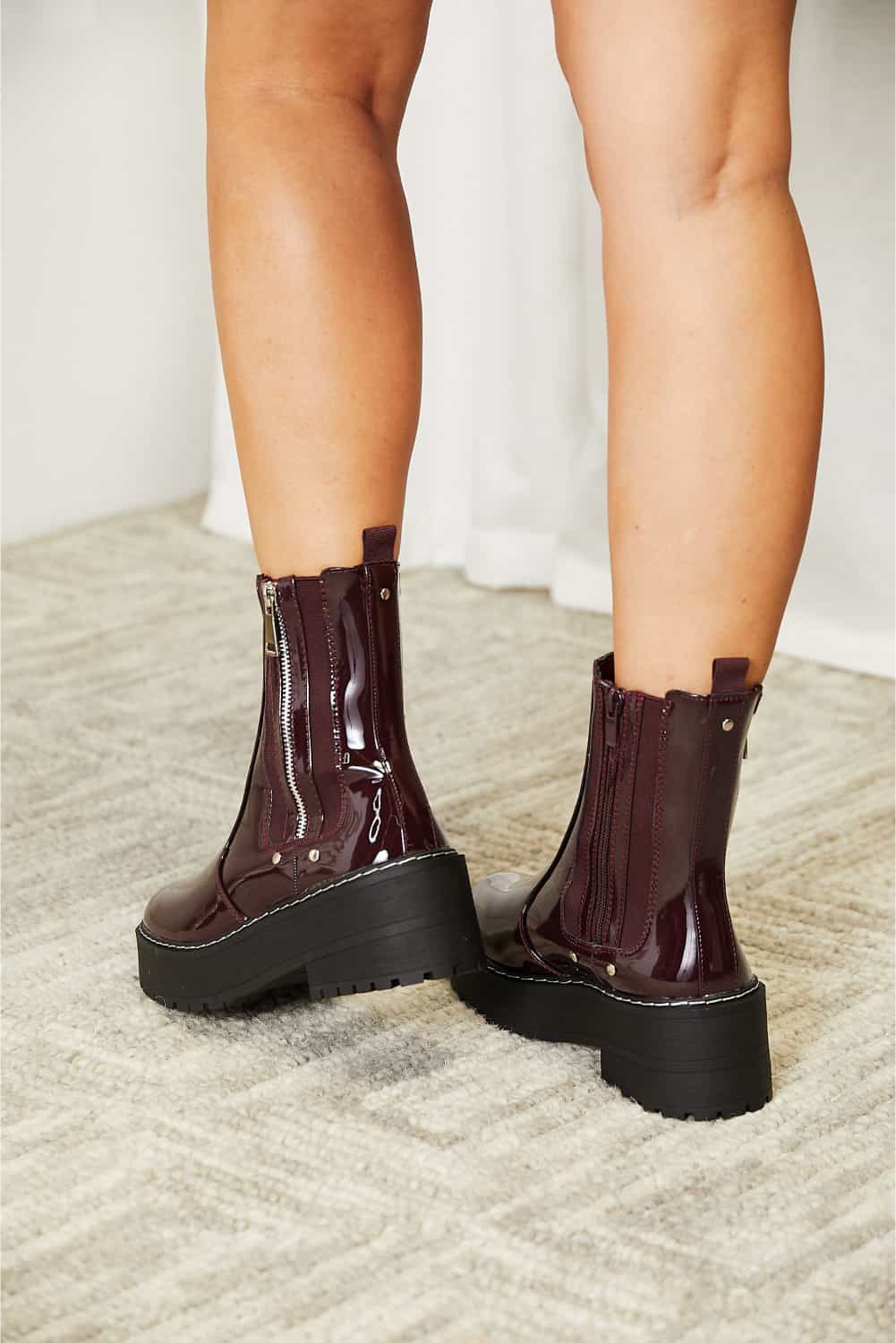 Forever Link Side Zip Platform Boots Forever Link Side Zip Platform Boots - TopFashionHQ
