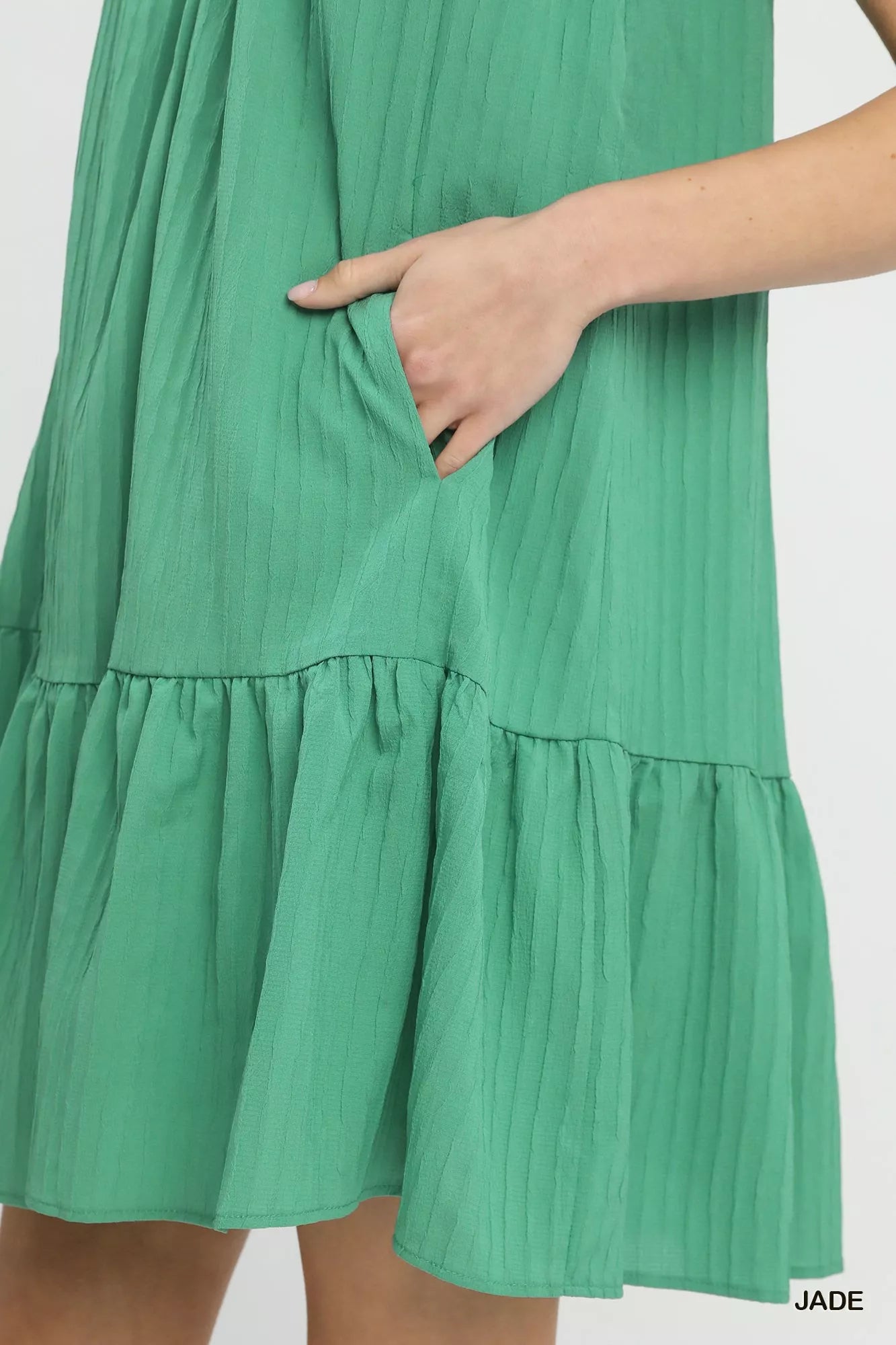 Umgee Flutter Sleeve Tiered Dress fb15785e-d517-42d7-ba79-0f208d0149a1-Max-Origin