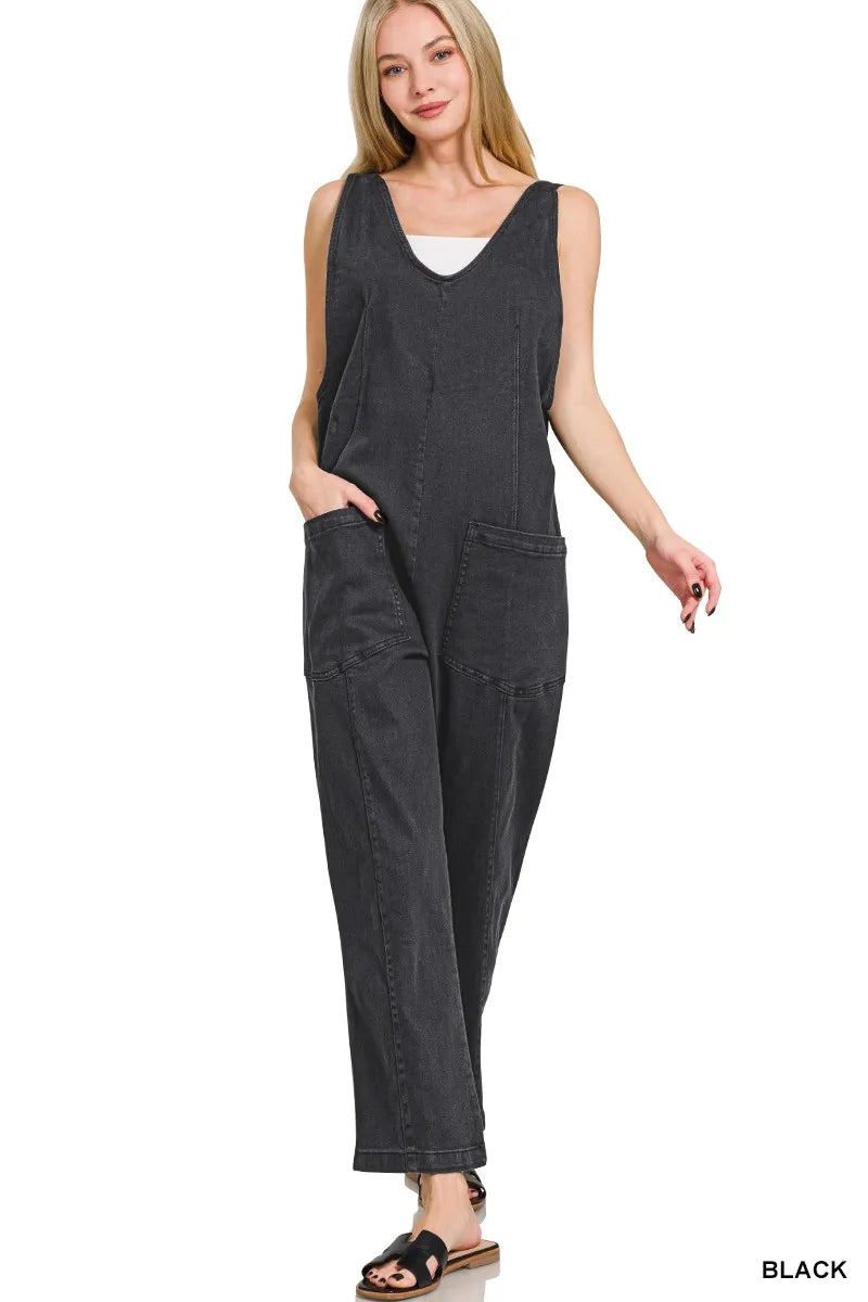 Zenana Casual Adjustable Strap Baggy Jumpsuit with Pocket fba5893050624d119adc5bb1831dc6ea-Max-Origin