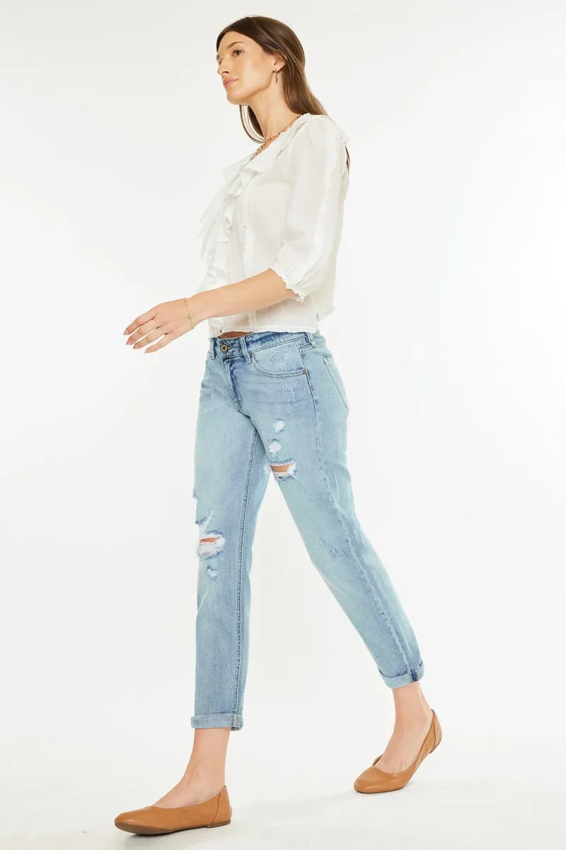 Kancan Mid Rise Distressed Boyfriend Fit Jeans fbb878067c5b4984beeb3dc7ad5b0c55-Max-Origin