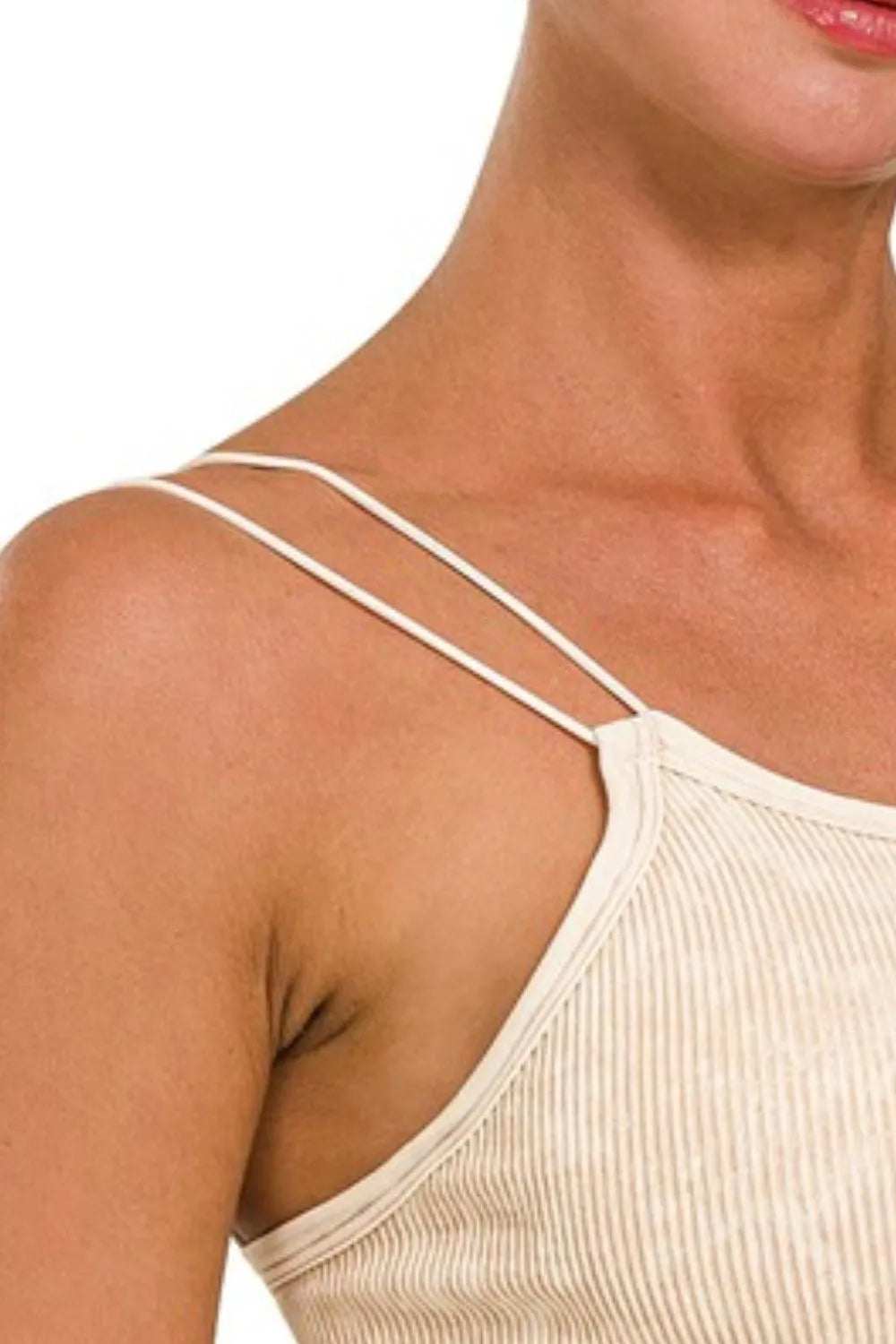 Zenana Washed Ribbed Seamless Double Strap Brami fbcd584a-34d7-4cda-bac8-1e7ea03176a3-Max-Origin