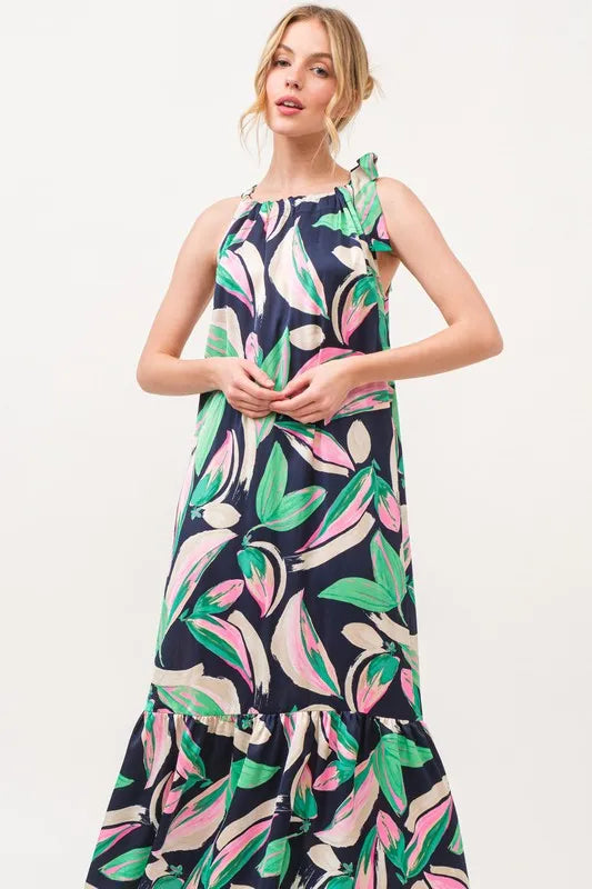 And The Why Botanical Printed Halterneck Tiered Maxi Dress fc359d55d231461584886b43a11dc180-Max-Origin