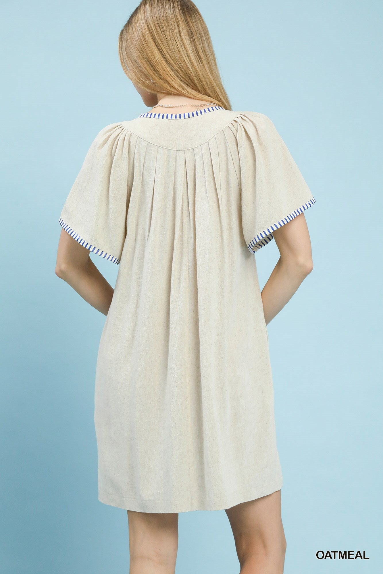 Umgee Linen Trim Tunic Dress fcb192bc-6d10-4589-b2bd-ff89d6bcc7ec-Max