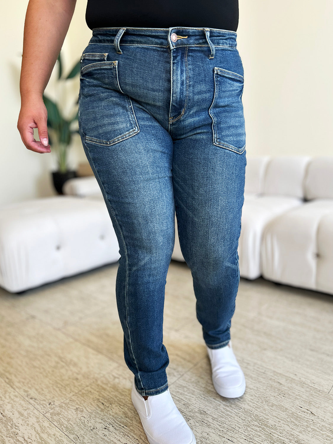 Judy Blue Full Size High Waist Skinny Jeans Judy Blue Full Size High Waist Skinny Jeans - TopFashionHQ