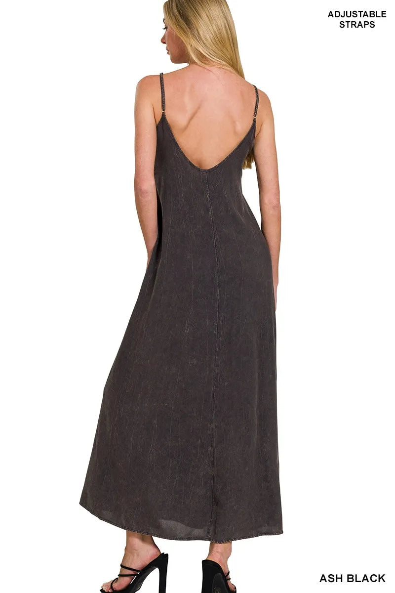 Zenana Mineral Washed Rayon Challis Cami Dress fd9853b571fe45fe8569ffd2a12c3f0a-Max-Origin