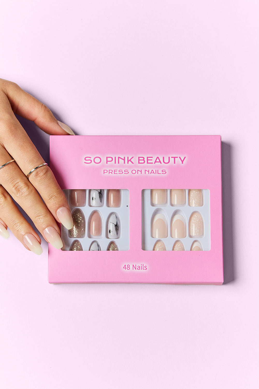 SO PINK BEAUTY Press On Nails 2 Packs SO PINK BEAUTY Press On Nails 2 Packs - TopFashionHQ